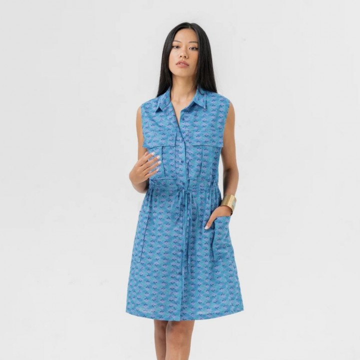 Organic cotton dress AURIGA - WATER GOAT